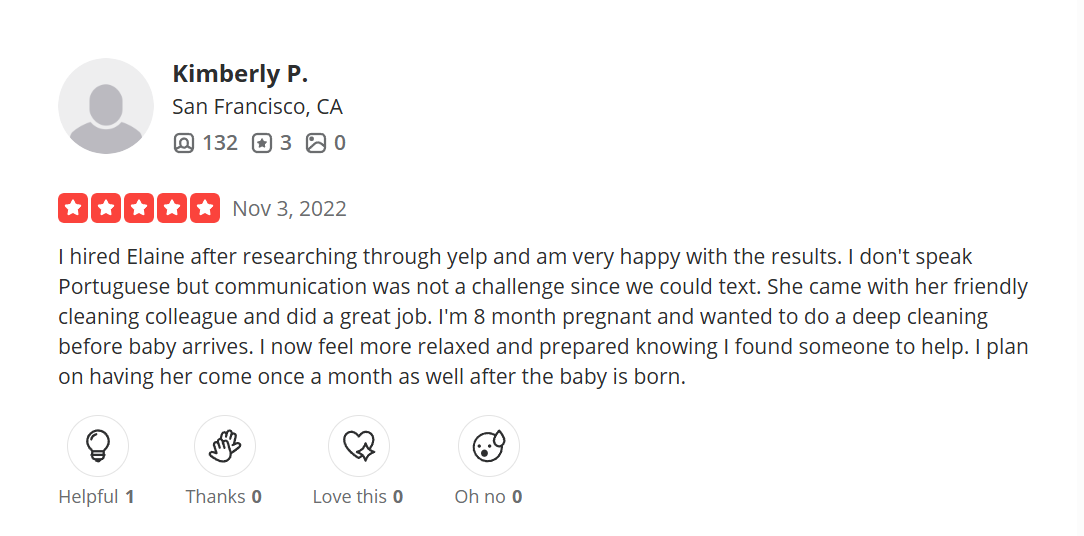 Yelp customer review screenshot 15