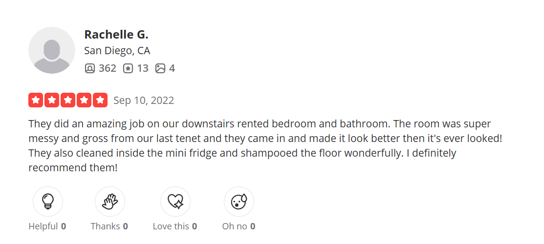 Yelp customer review screenshot 17