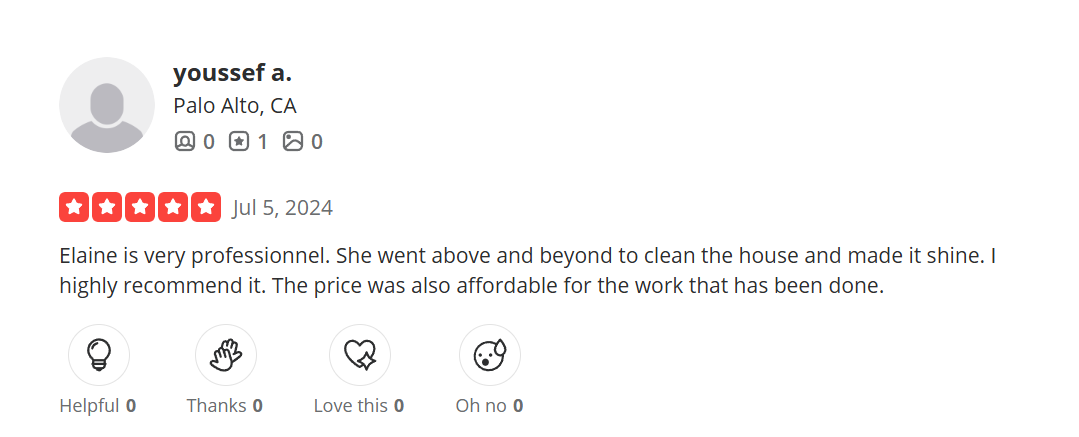 Yelp customer review screenshot 20