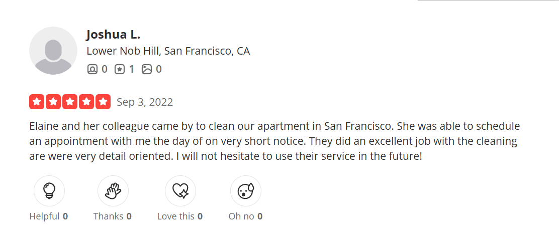 Yelp customer review screenshot 22