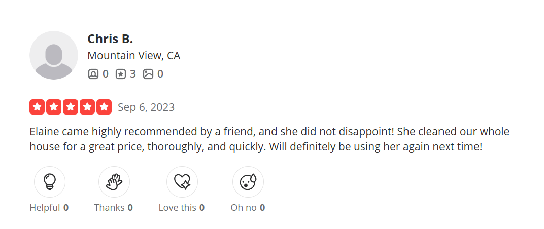 Yelp customer review screenshot 24