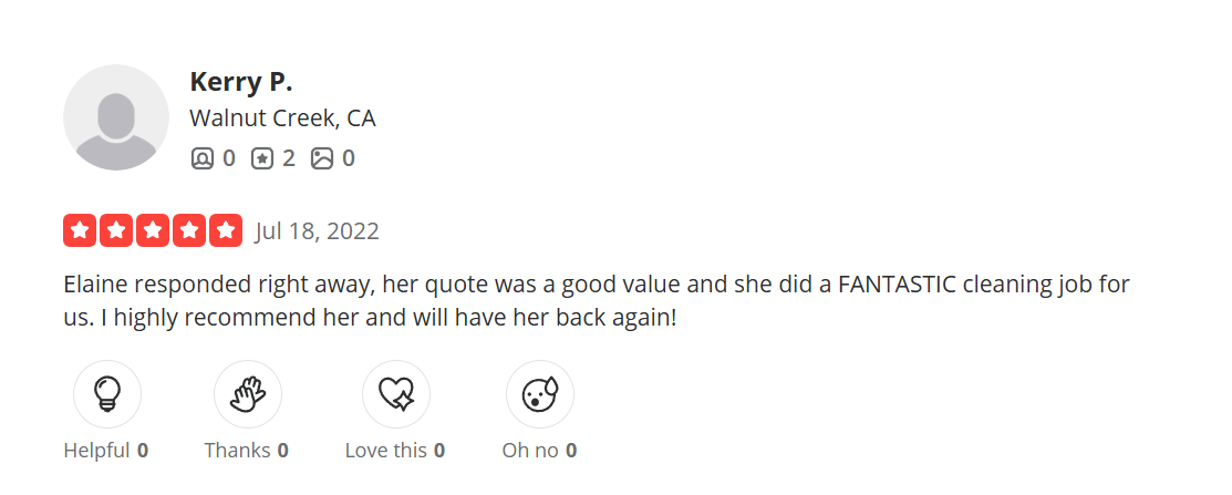 Yelp customer review screenshot 26