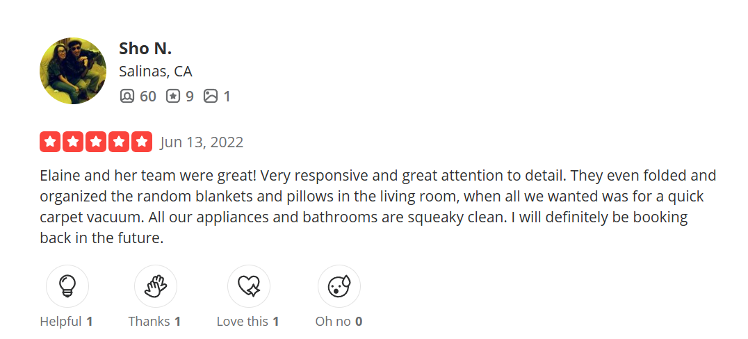 Yelp customer review screenshot 4
