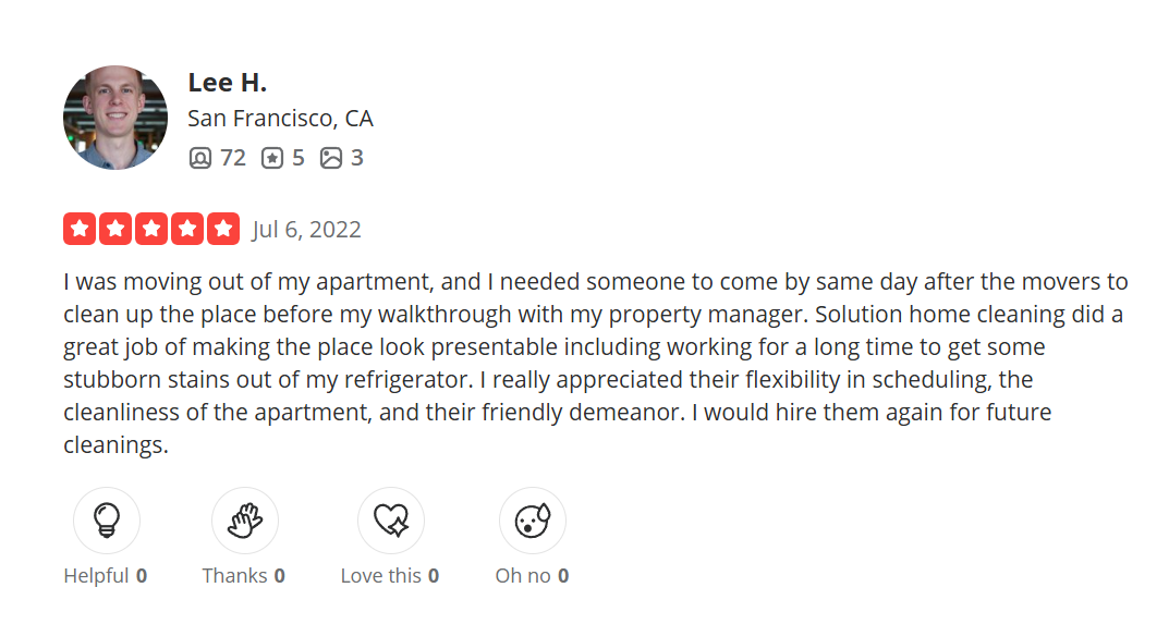 Yelp customer review screenshot 6