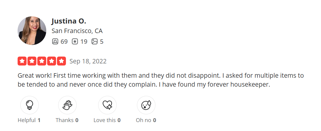Yelp customer review screenshot 9